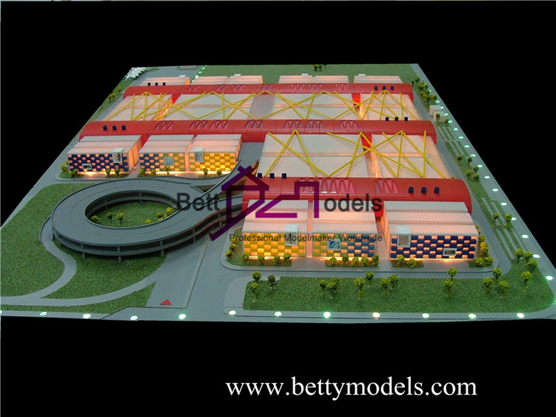 fabriksarkitektoniska modeller