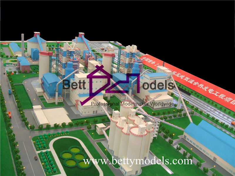 Kraftverk skala industriella modeller